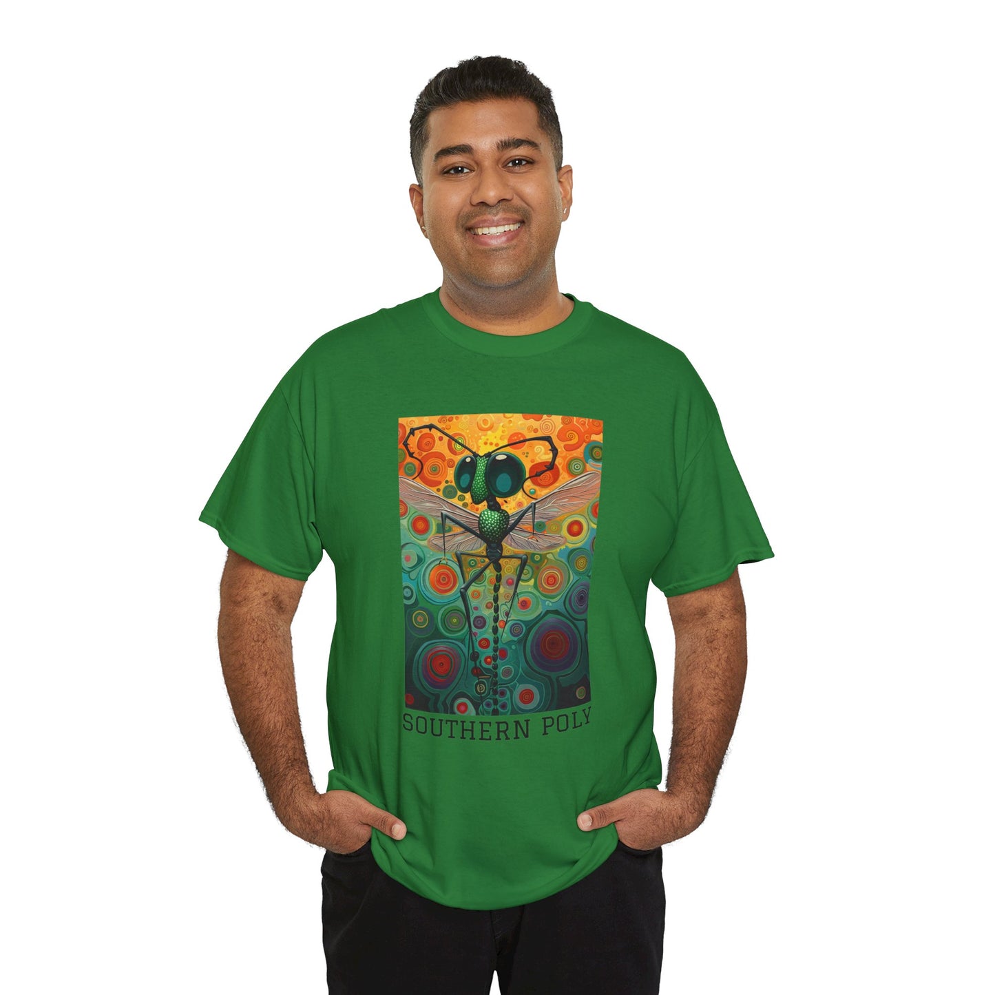 Southern Poly 01F - Unisex Heavy Cotton Tee - Image on the Front