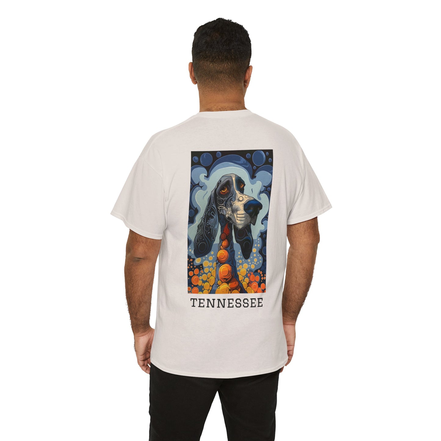 Tennessee 01B - Unisex Heavy Cotton Tee - Image on the Back