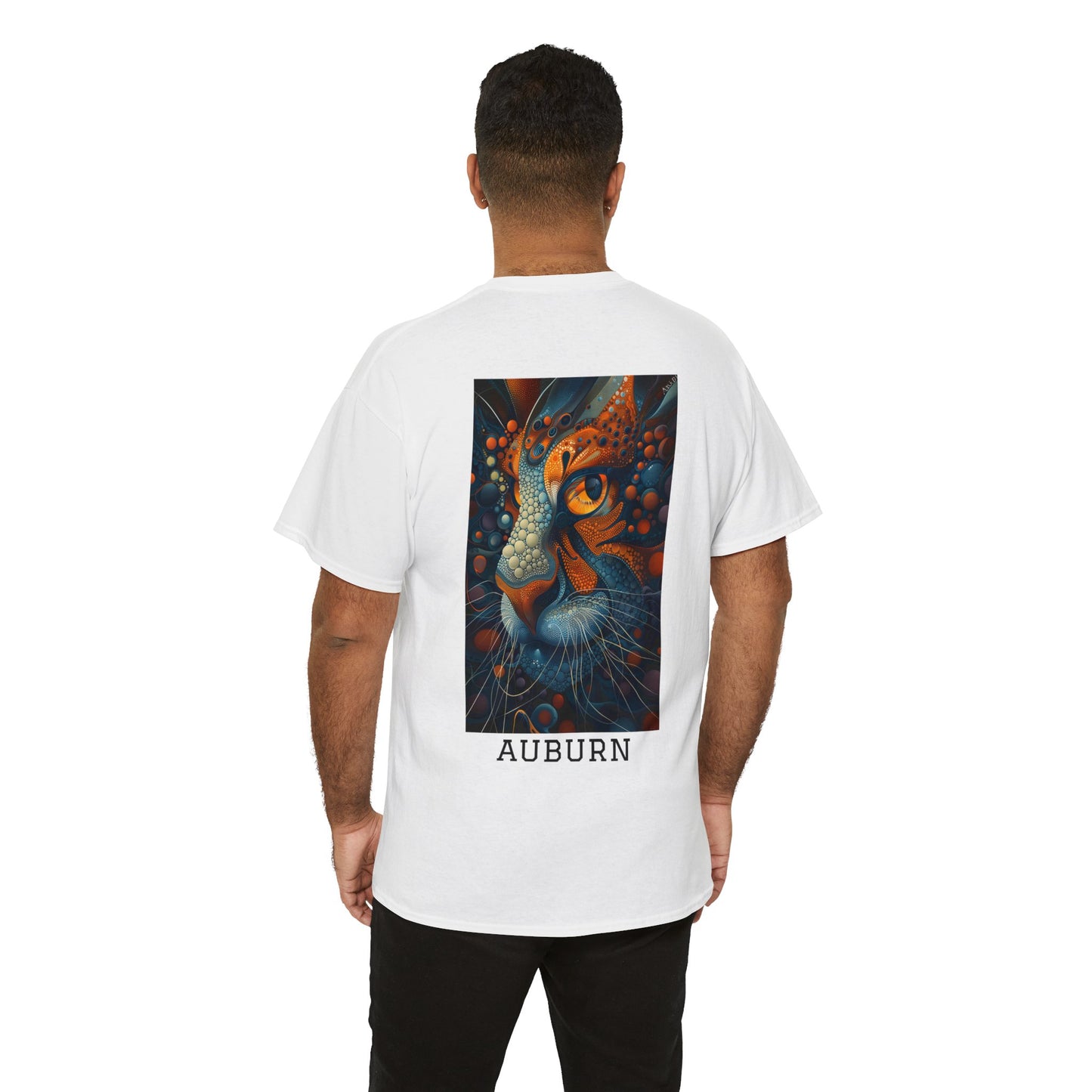 Auburn 01B - Unisex Heavy Cotton Tee - Image on the Back