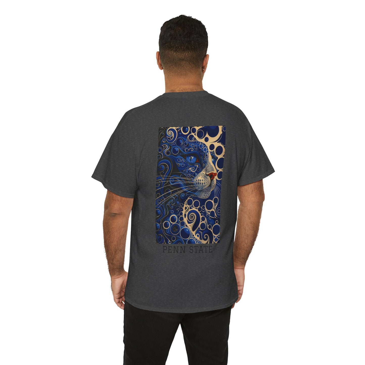 Penn State 01B - Unisex Heavy Cotton Tee - Image on the Back