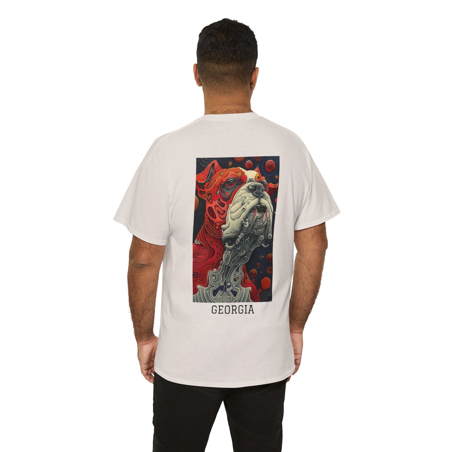 Georgia 02B - Unisex Heavy Cotton Tee - Image on the Back