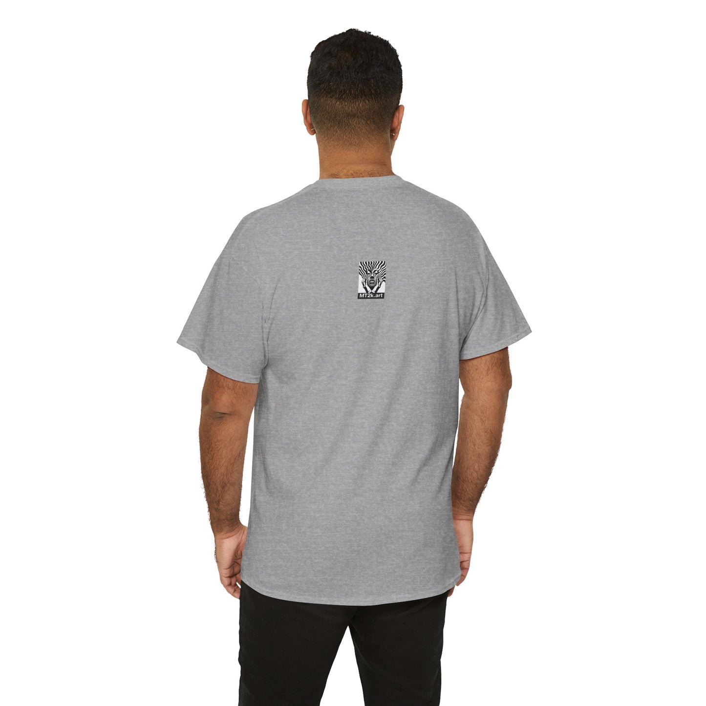 Clemson 02F - Unisex Heavy Cotton Tee - Image on the Front