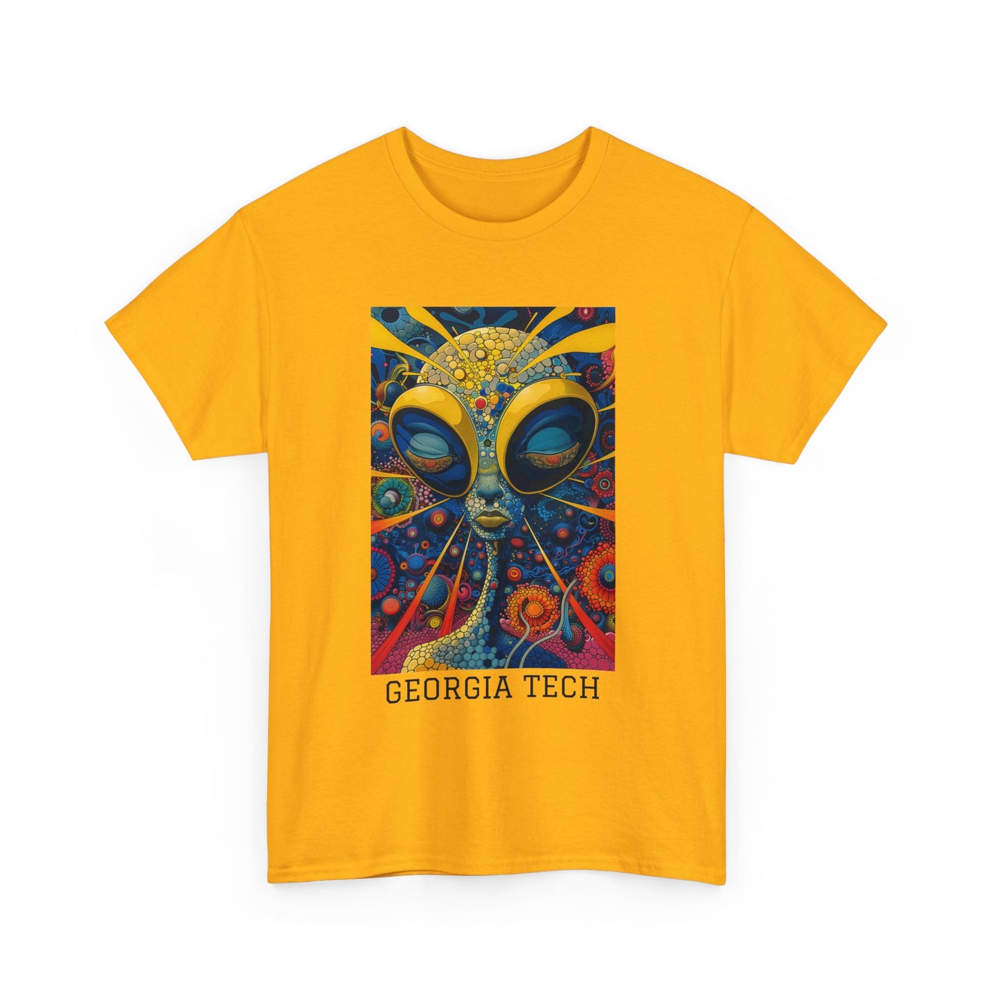 Georgia Tech 04F - Unisex Heavy Cotton Tee - Image on the Front