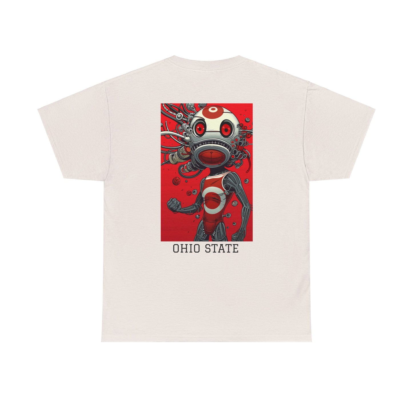 Ohio State 01B - Unisex Heavy Cotton Tee - Image on the Back