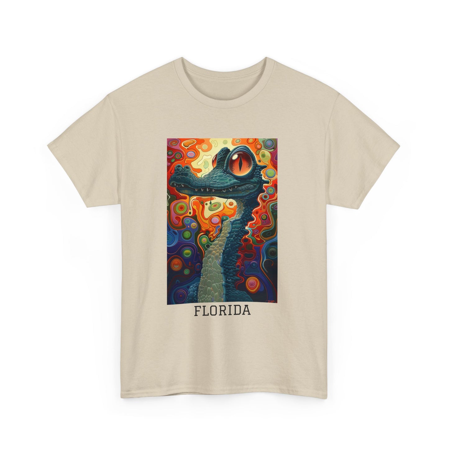 Florida 01F - Unisex Heavy Cotton Tee - Image on the Front