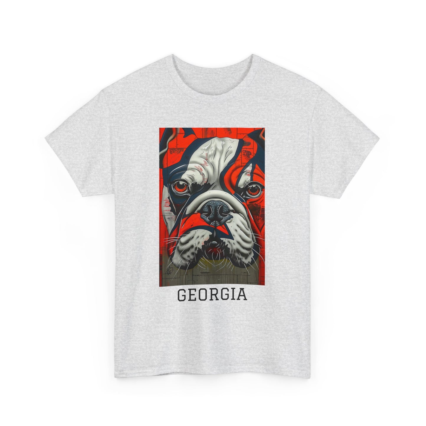 Georgia 01F - Unisex Heavy Cotton Tee - Image on the Front