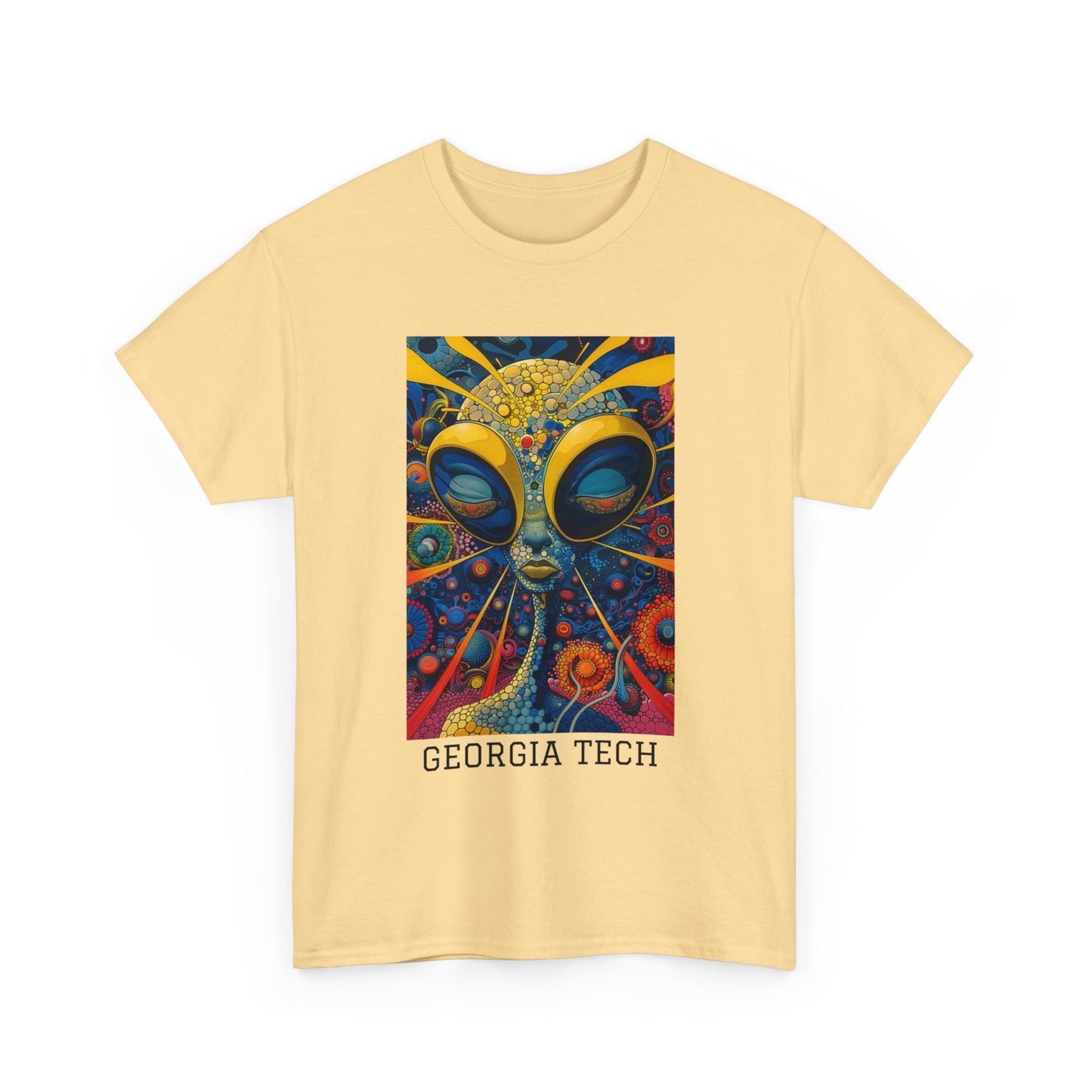 Georgia Tech 04F - Unisex Heavy Cotton Tee - Image on the Front