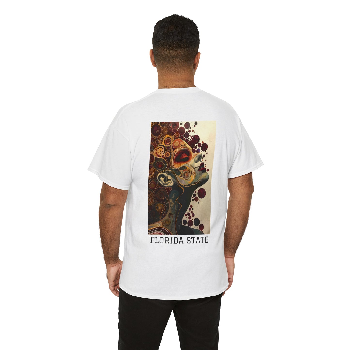 Florida State 01B - Unisex Heavy Cotton Tee - Image on the Back