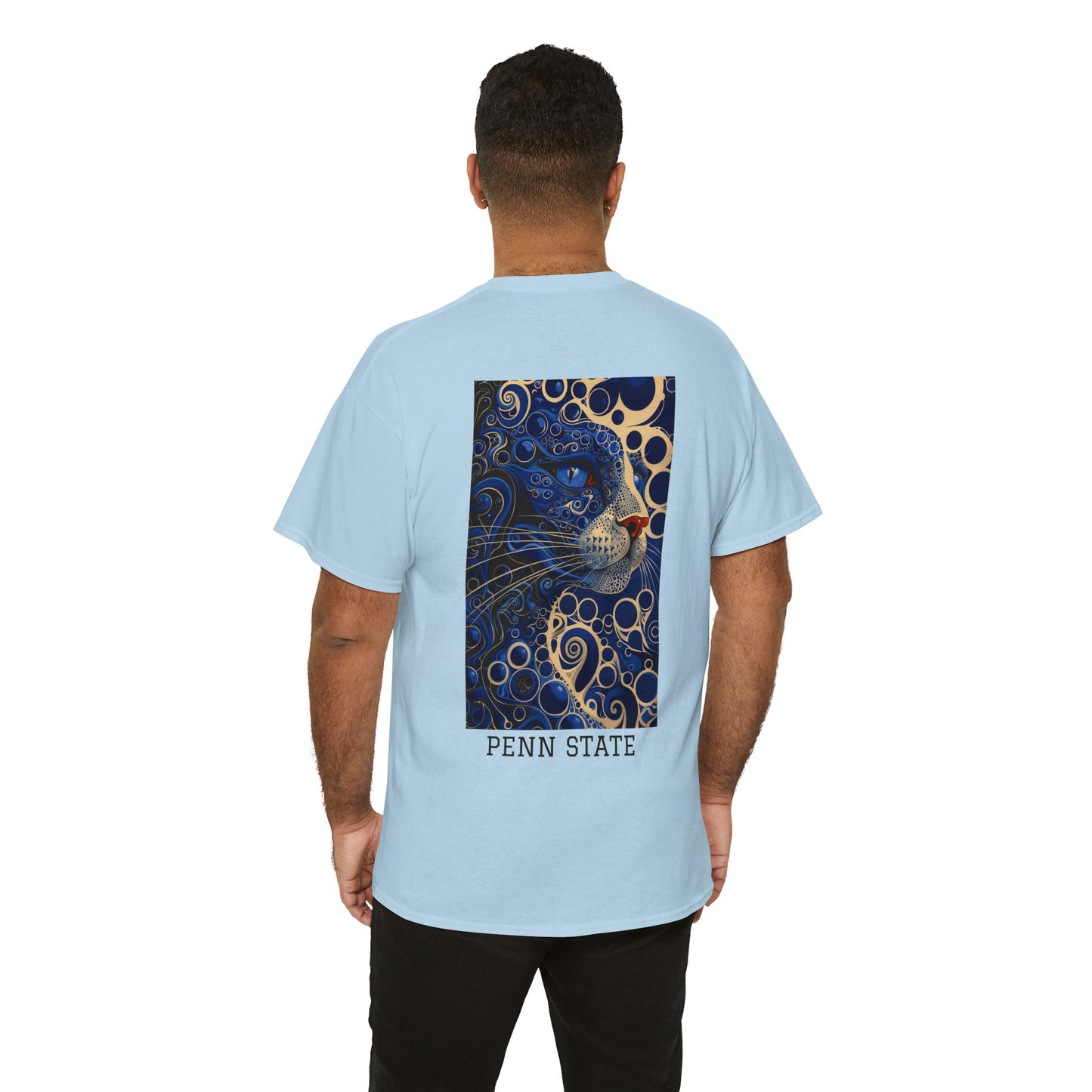Penn State 01B - Unisex Heavy Cotton Tee - Image on the Back