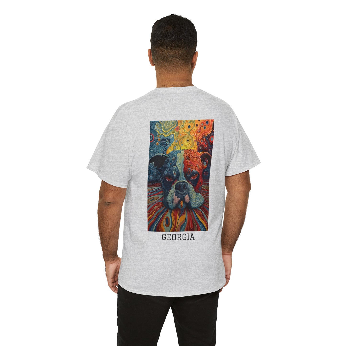 Georgia 03B - Unisex Heavy Cotton Tee - Image on the Back