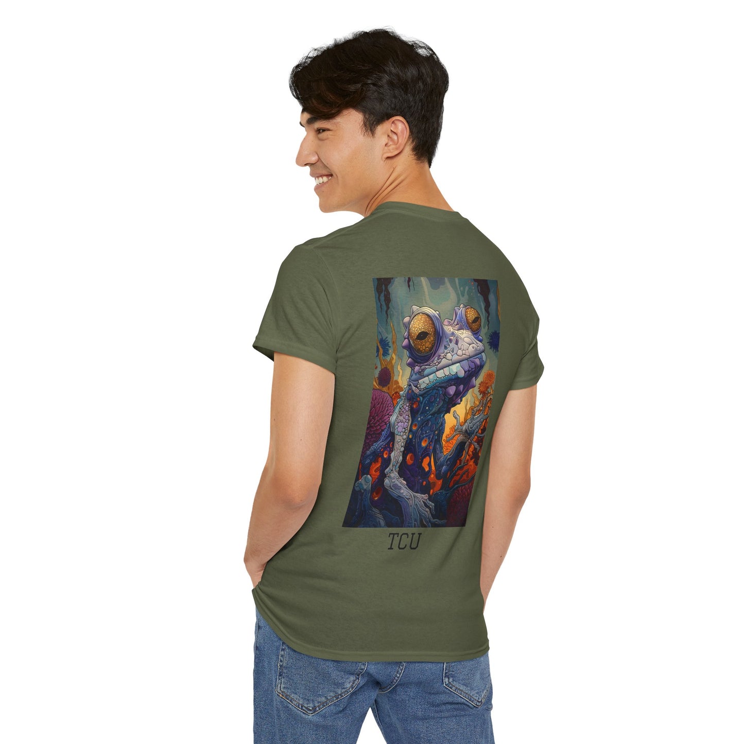 TCU 01B - Unisex Heavy Cotton Tee - Image on the Back