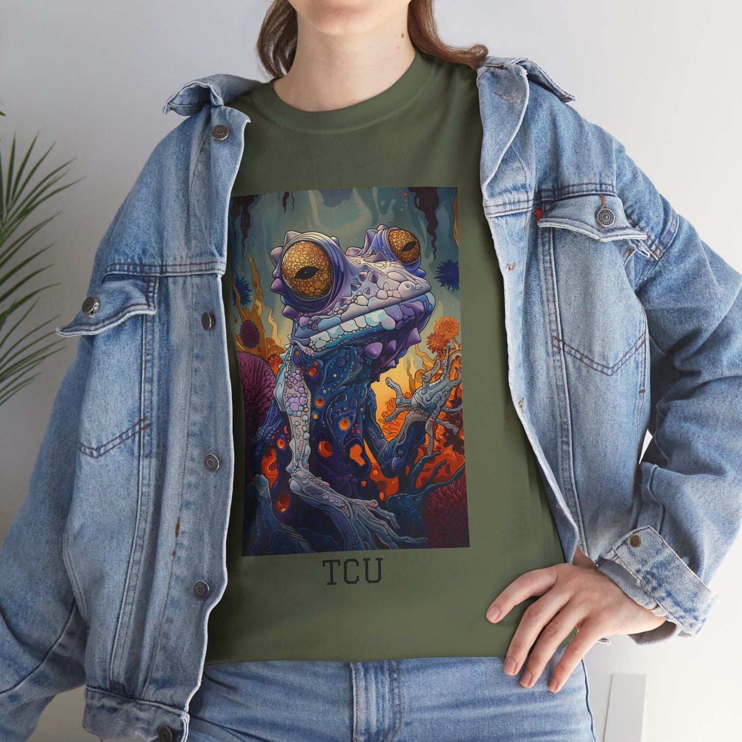 TCU 01F - Unisex Heavy Cotton Tee - Image on the Front