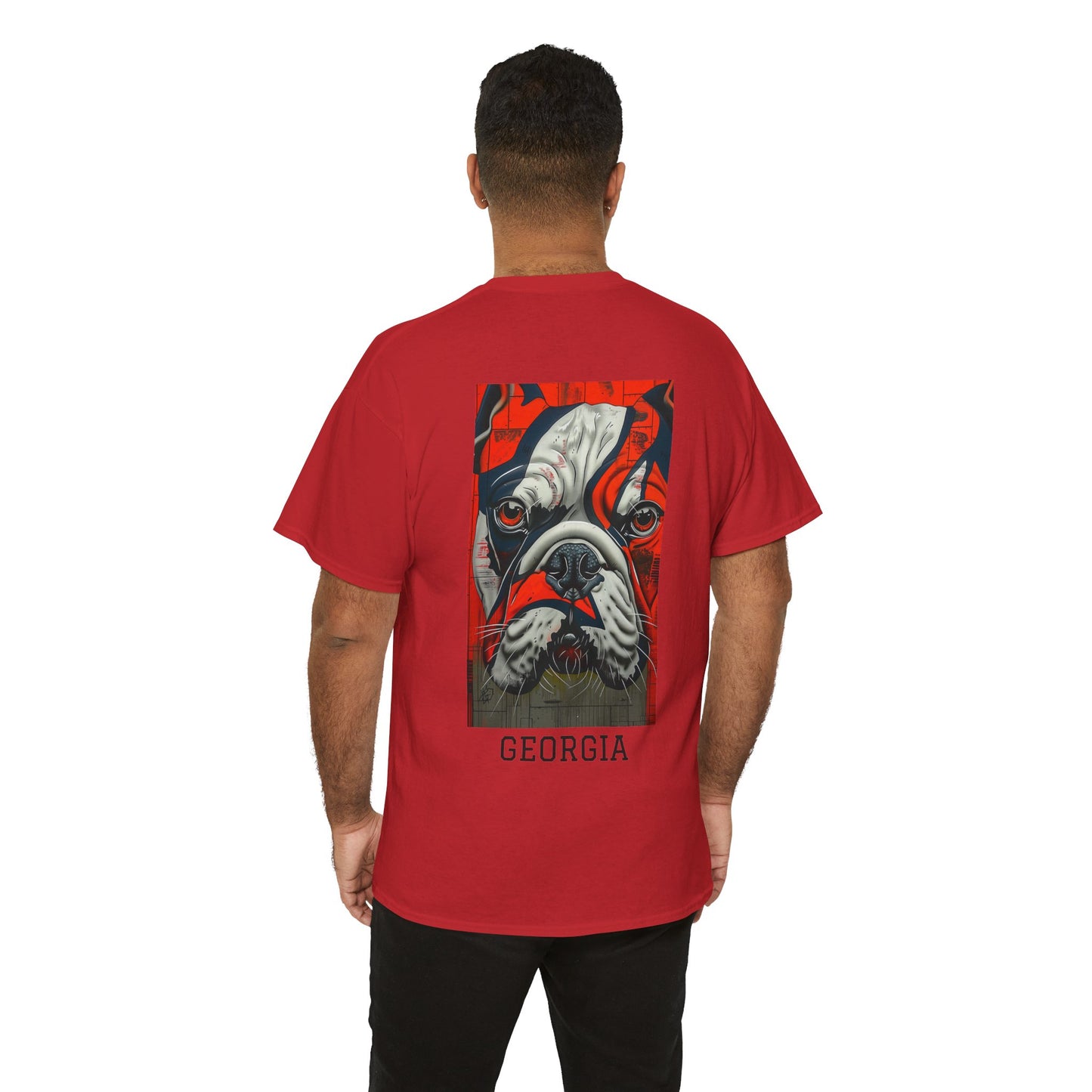 Georgia 01B - Unisex Heavy Cotton Tee - Image on the Back
