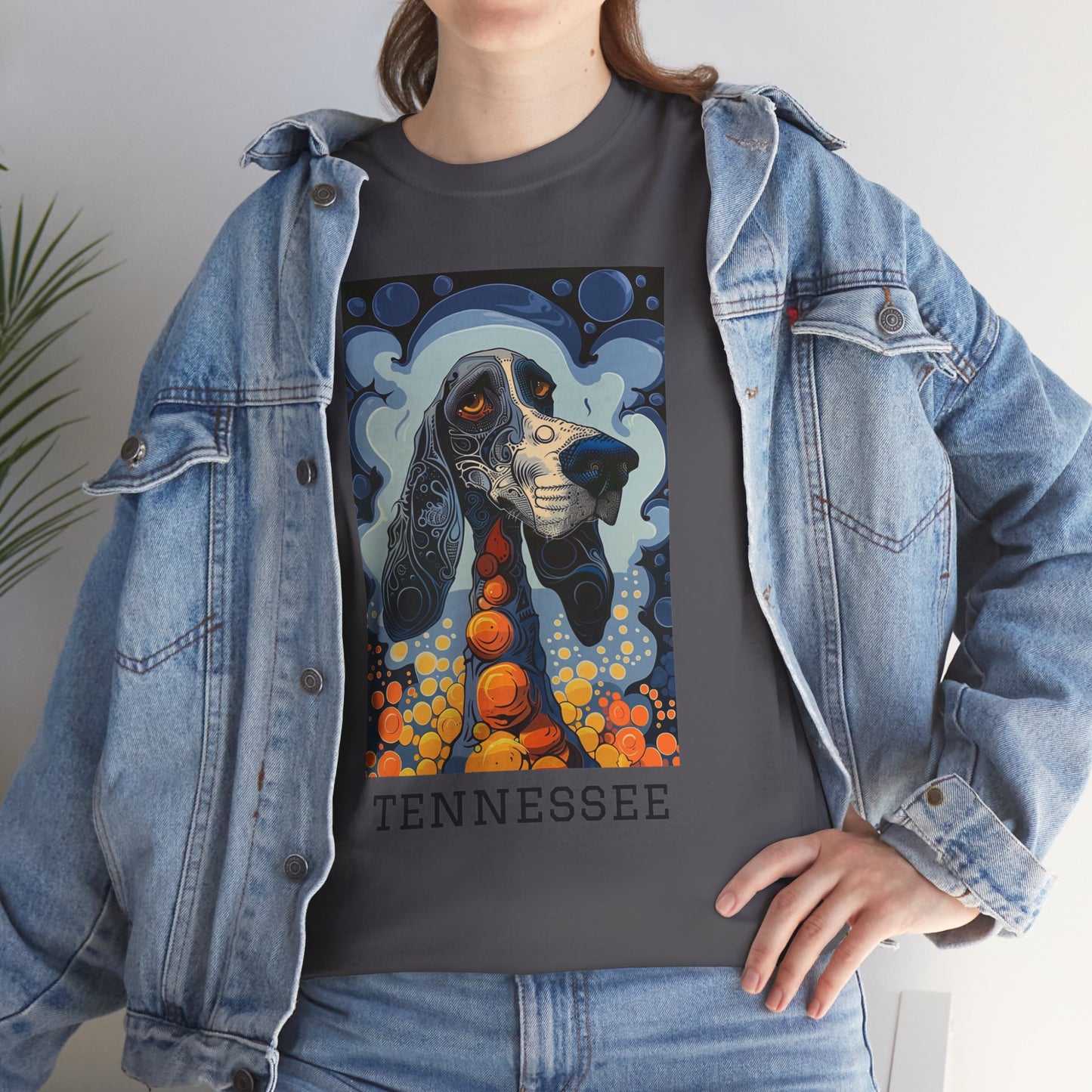 Tennessee 01F - Unisex Heavy Cotton Tee - Image on the Front