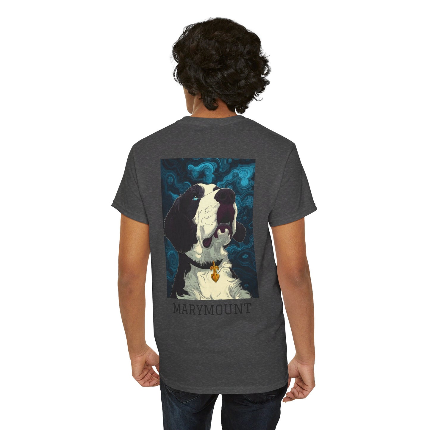 Marymount 01B - Unisex Heavy Cotton Tee - Image on the Back