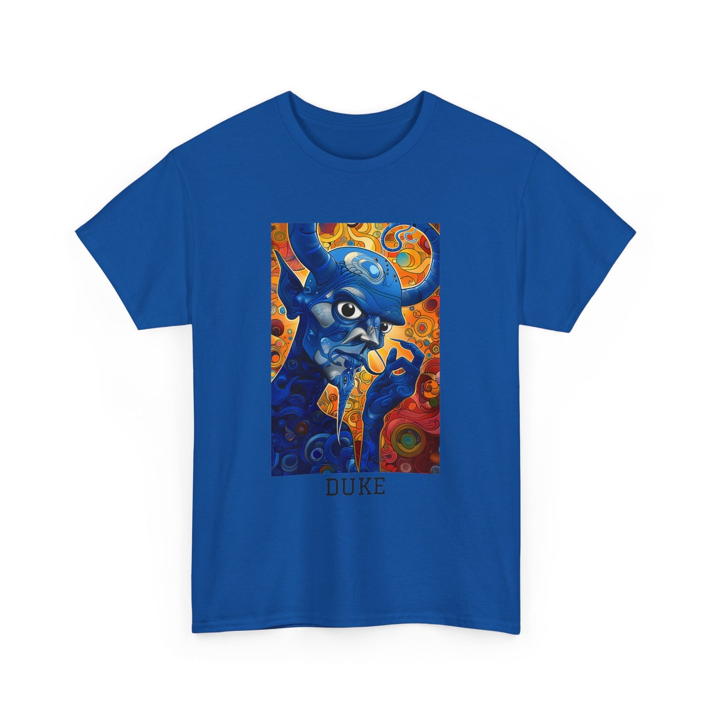 Duke 01F - Unisex Heavy Cotton Tee - Image on the Front
