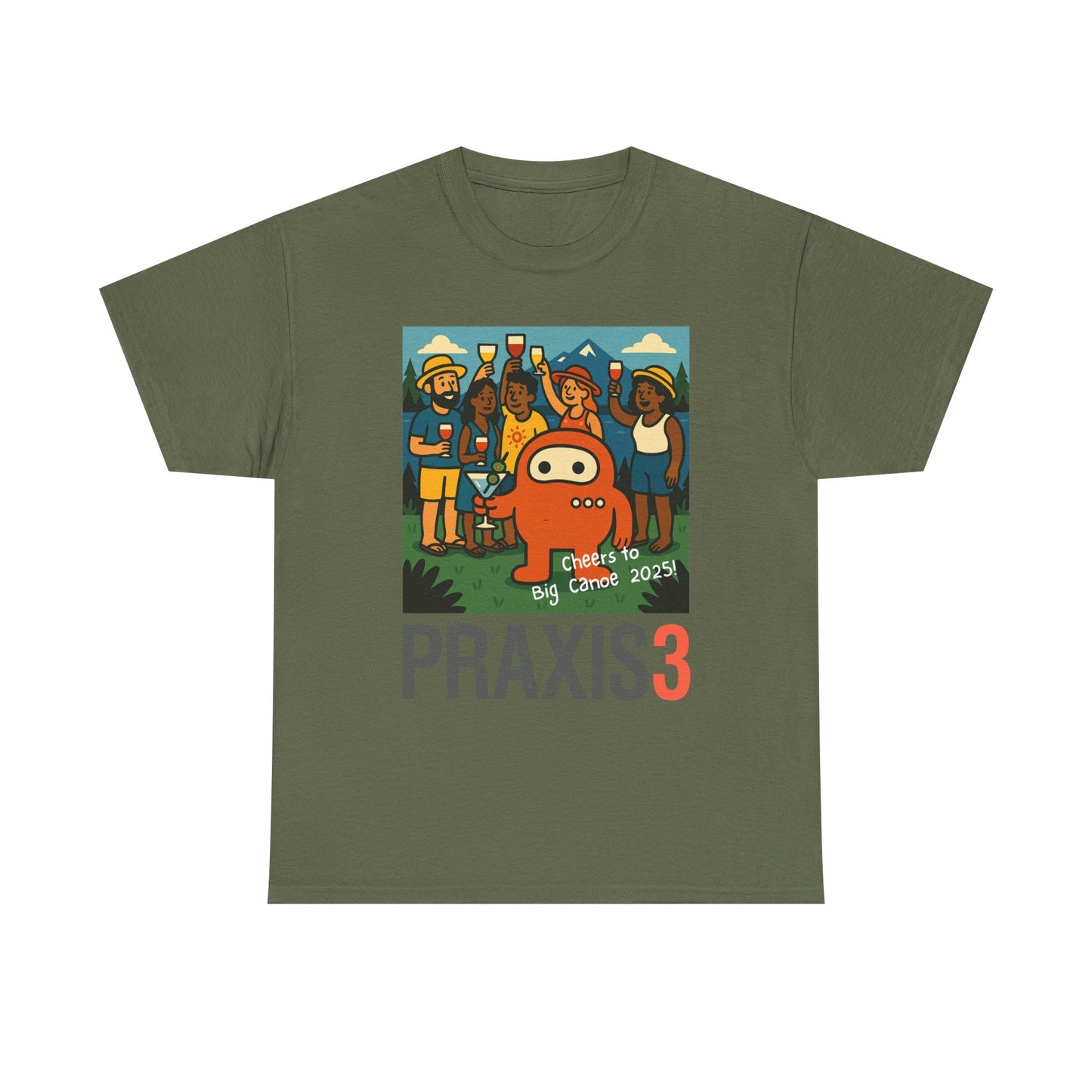 P3 Big Canoe 2025 - Design 2 - Cheers to Praxi