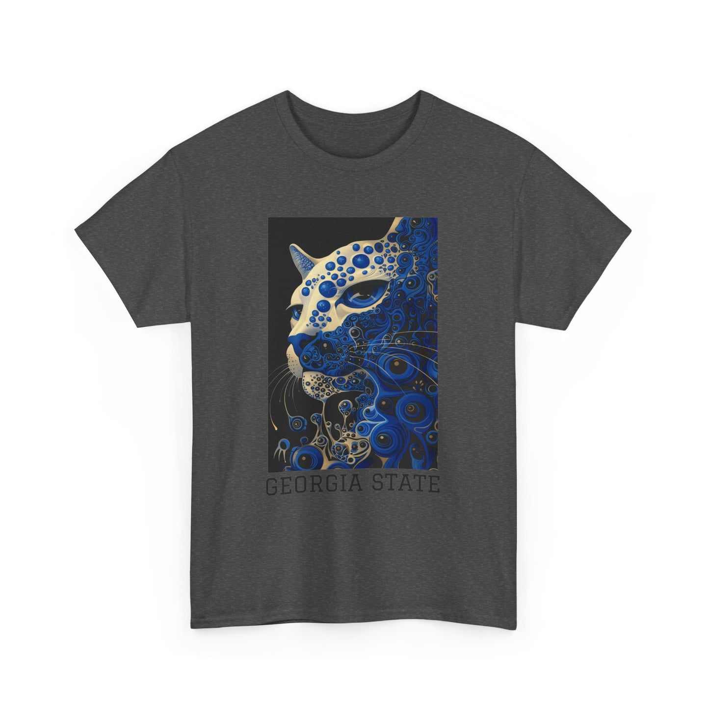 Georgia State 01F - Unisex Heavy Cotton Tee - Image on the Front