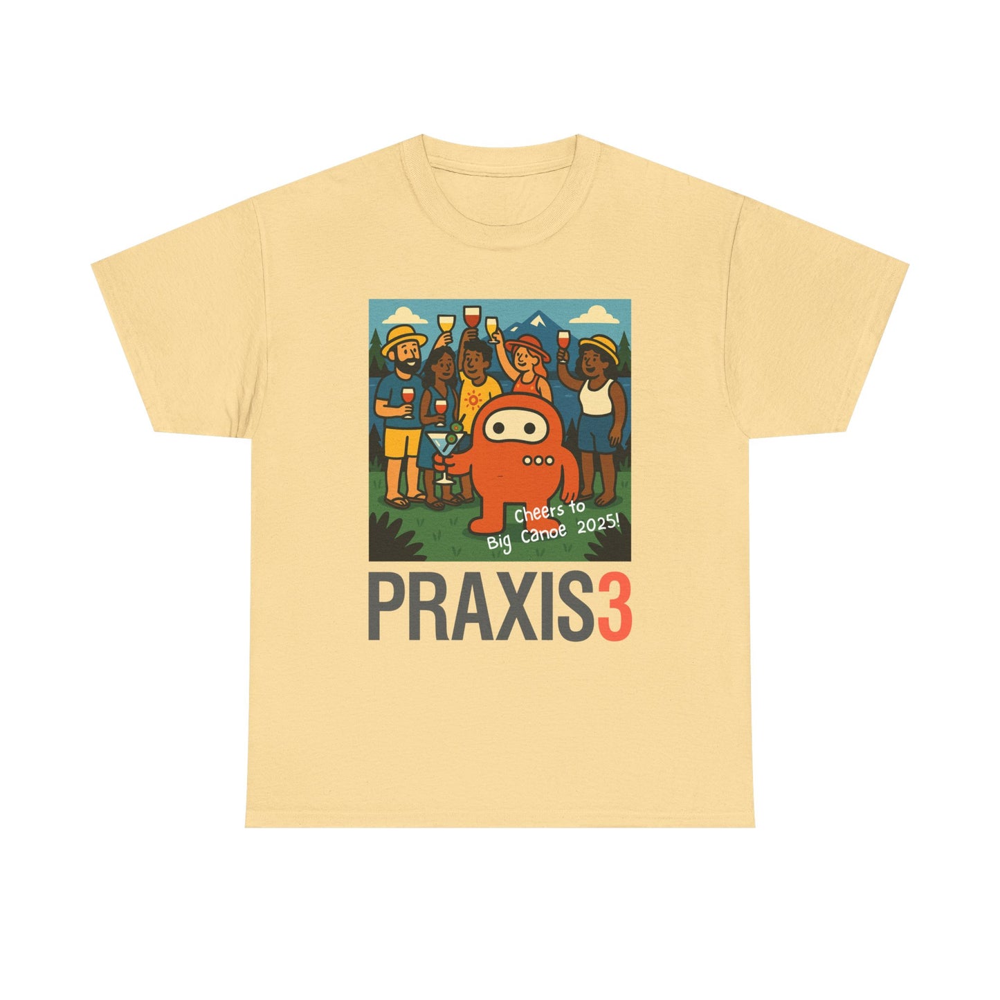 P3 Big Canoe 2025 - Design 2 - Cheers to Praxi