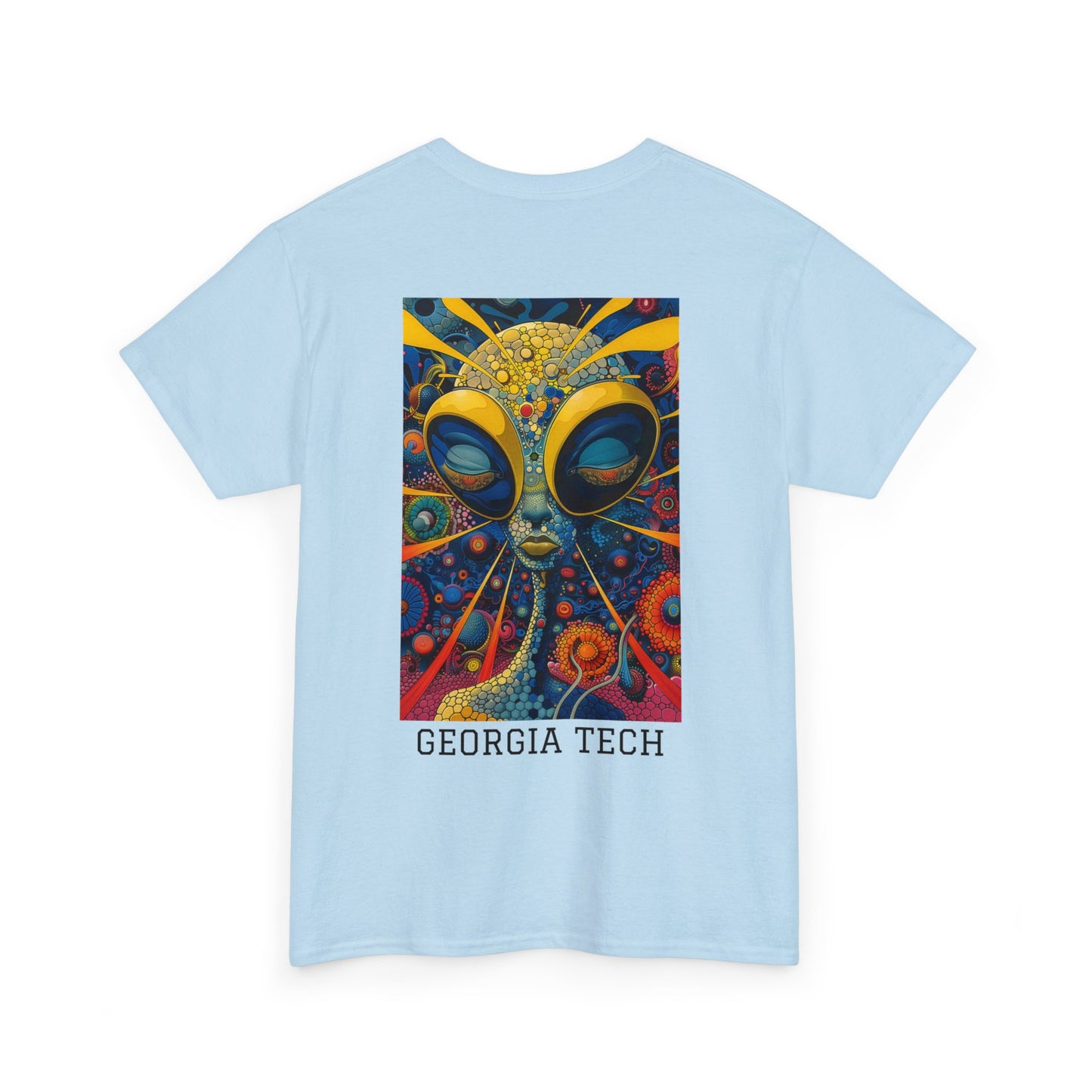 Georgia Tech 04B - Unisex Heavy Cotton Tee - Image on the Back