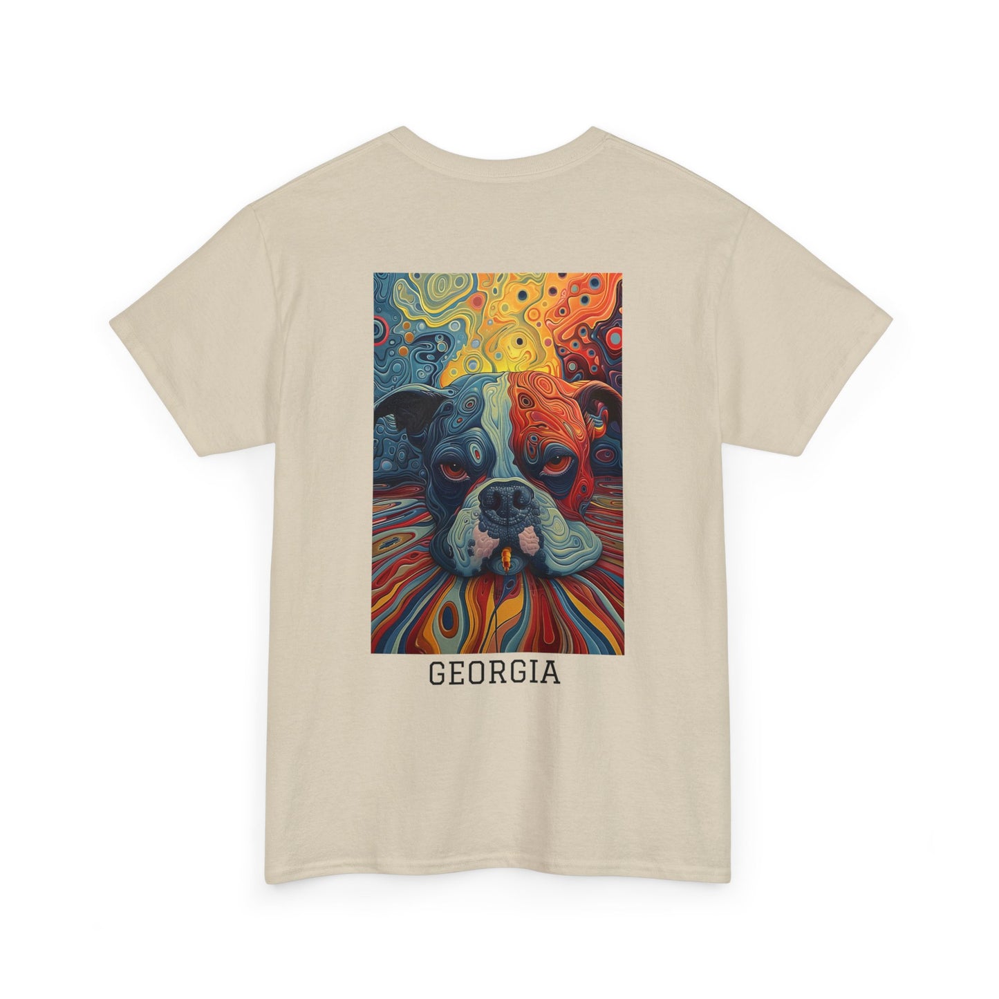 Georgia 03B - Unisex Heavy Cotton Tee - Image on the Back