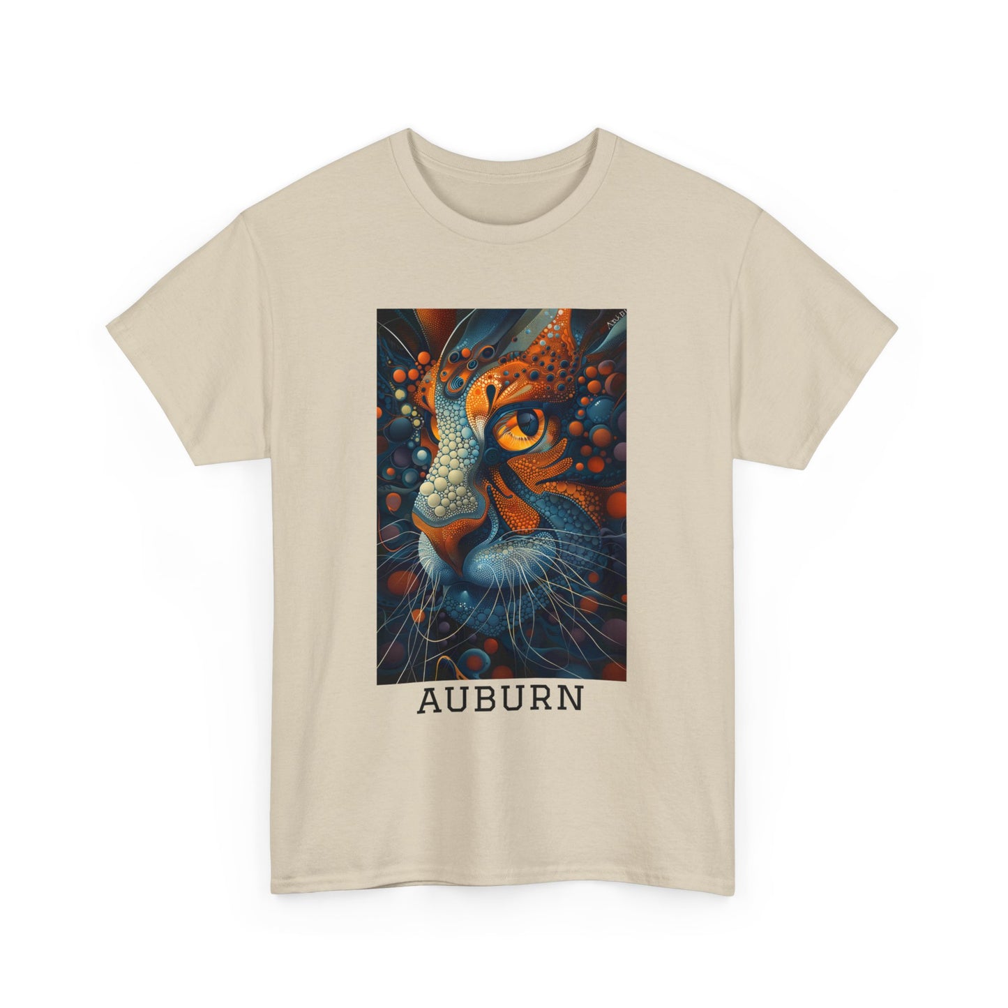 Auburn 01F - Unisex Heavy Cotton Tee - Image on the Front
