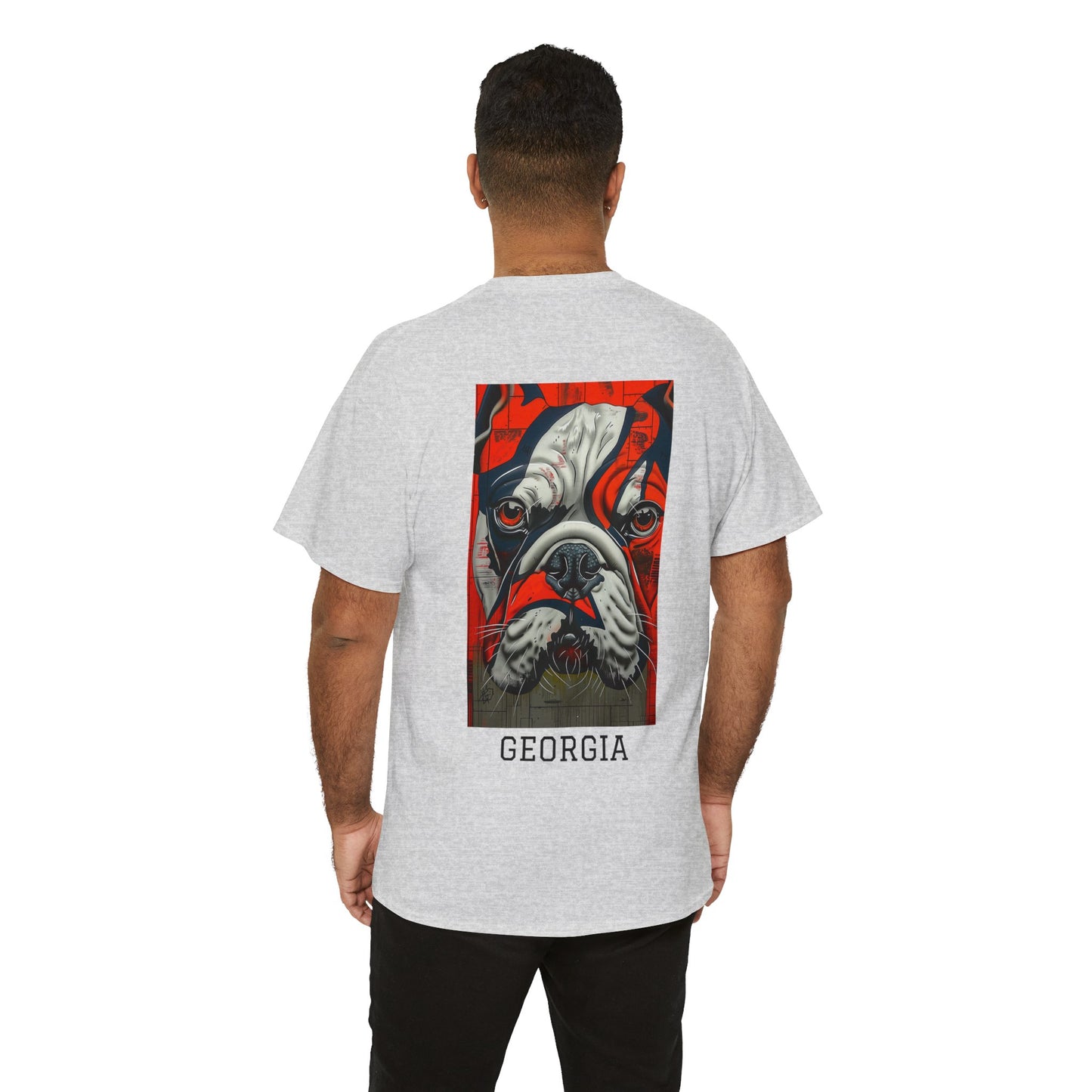 Georgia 01B - Unisex Heavy Cotton Tee - Image on the Back
