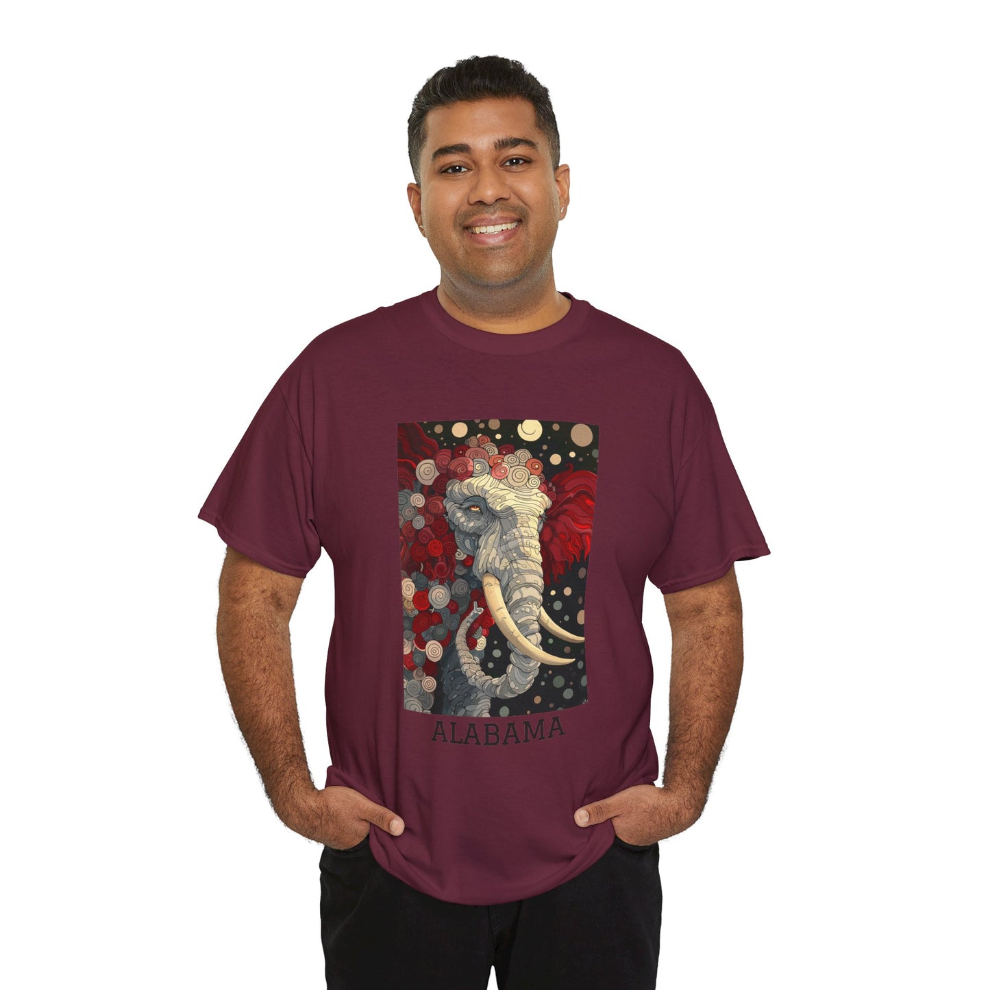 Alabama 01F - Unisex Heavy Cotton Tee - Image on the Front