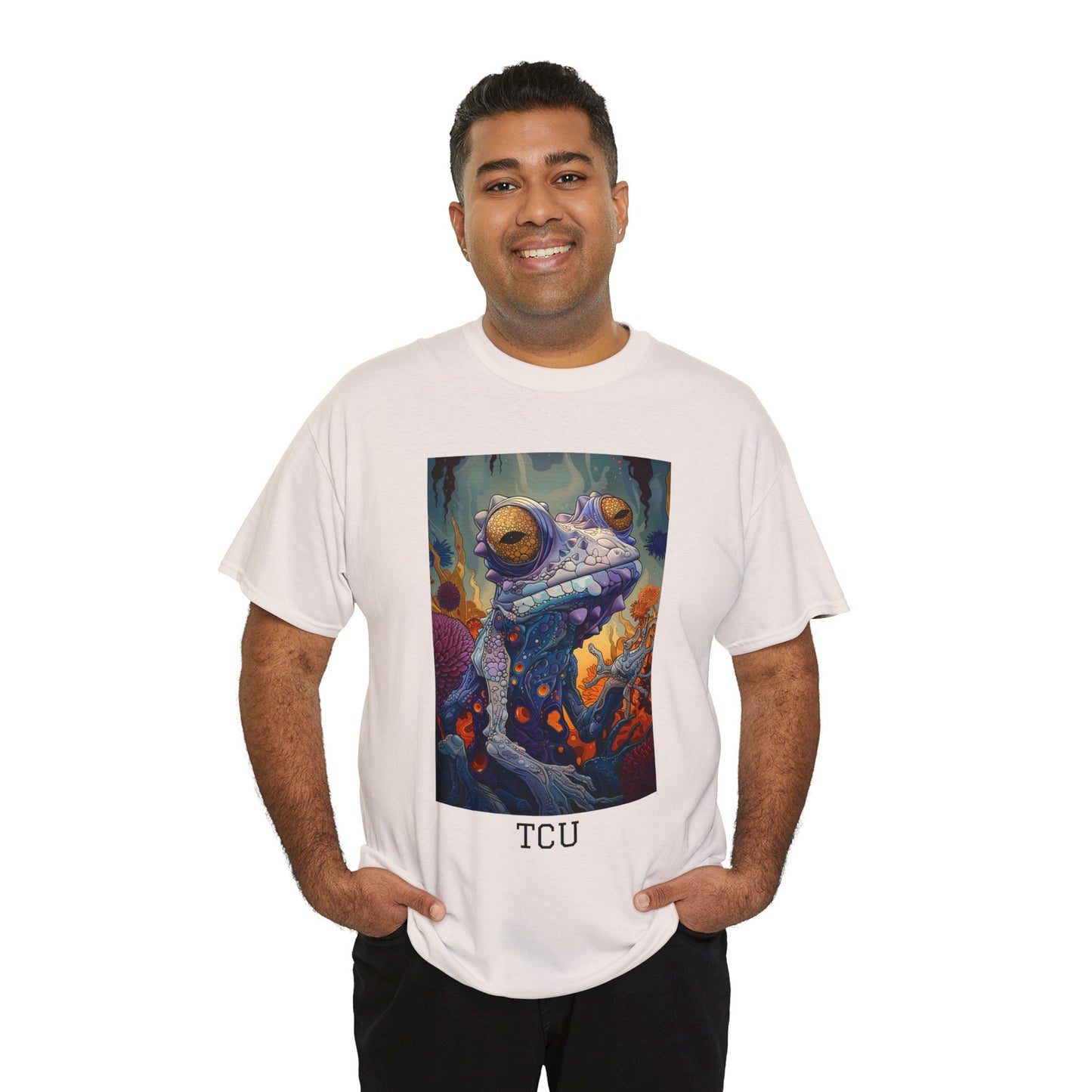 TCU 01F - Unisex Heavy Cotton Tee - Image on the Front