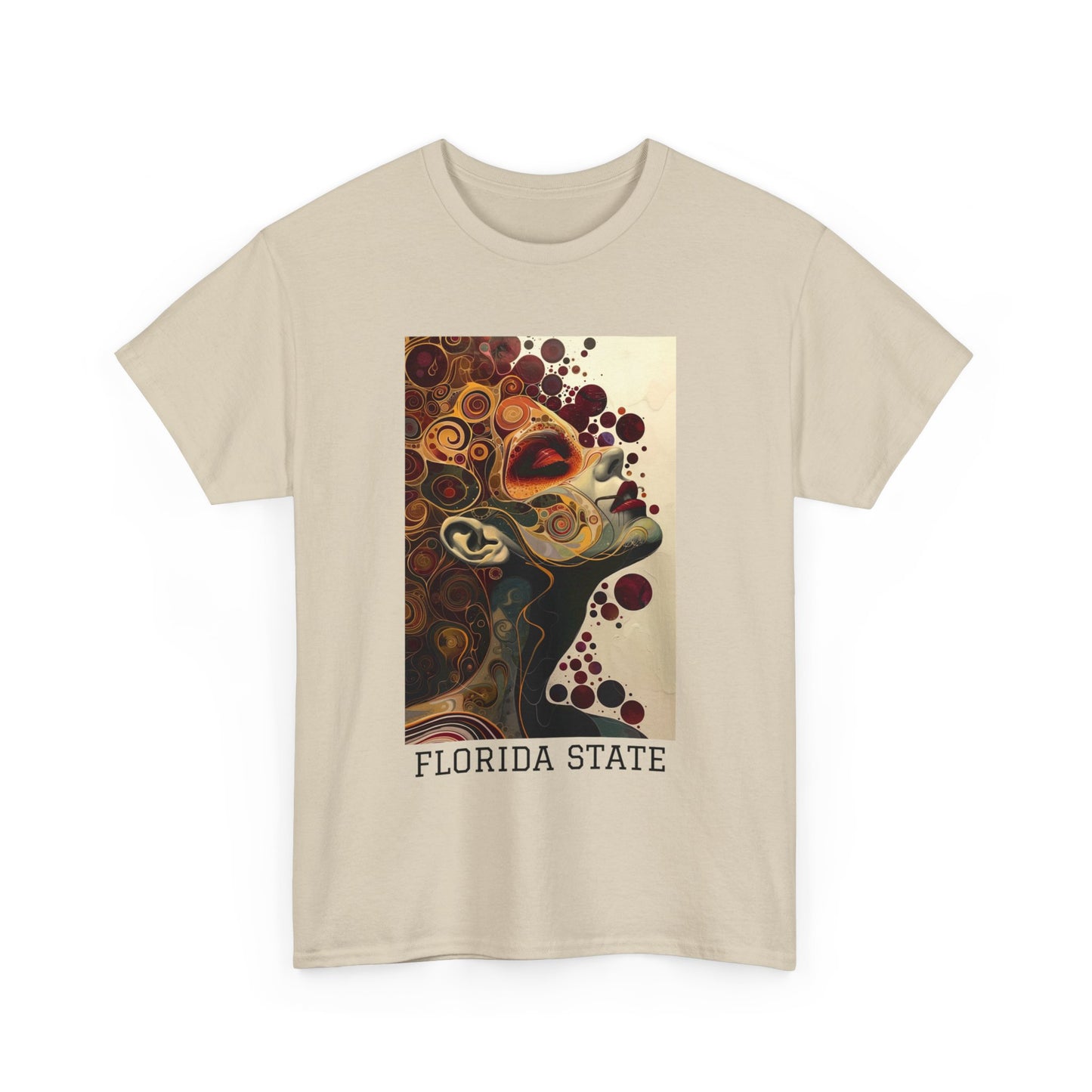 Florida State 01F - Unisex Heavy Cotton Tee - Image on the Front