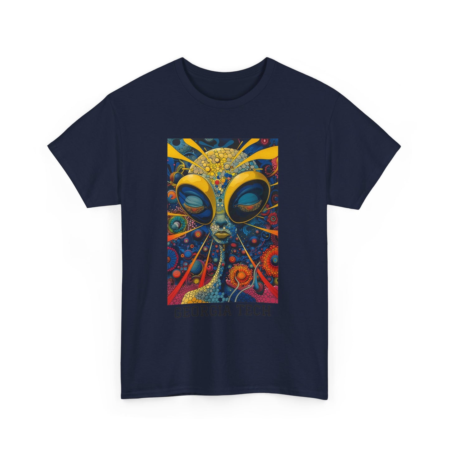 Georgia Tech 04F - Unisex Heavy Cotton Tee - Image on the Front
