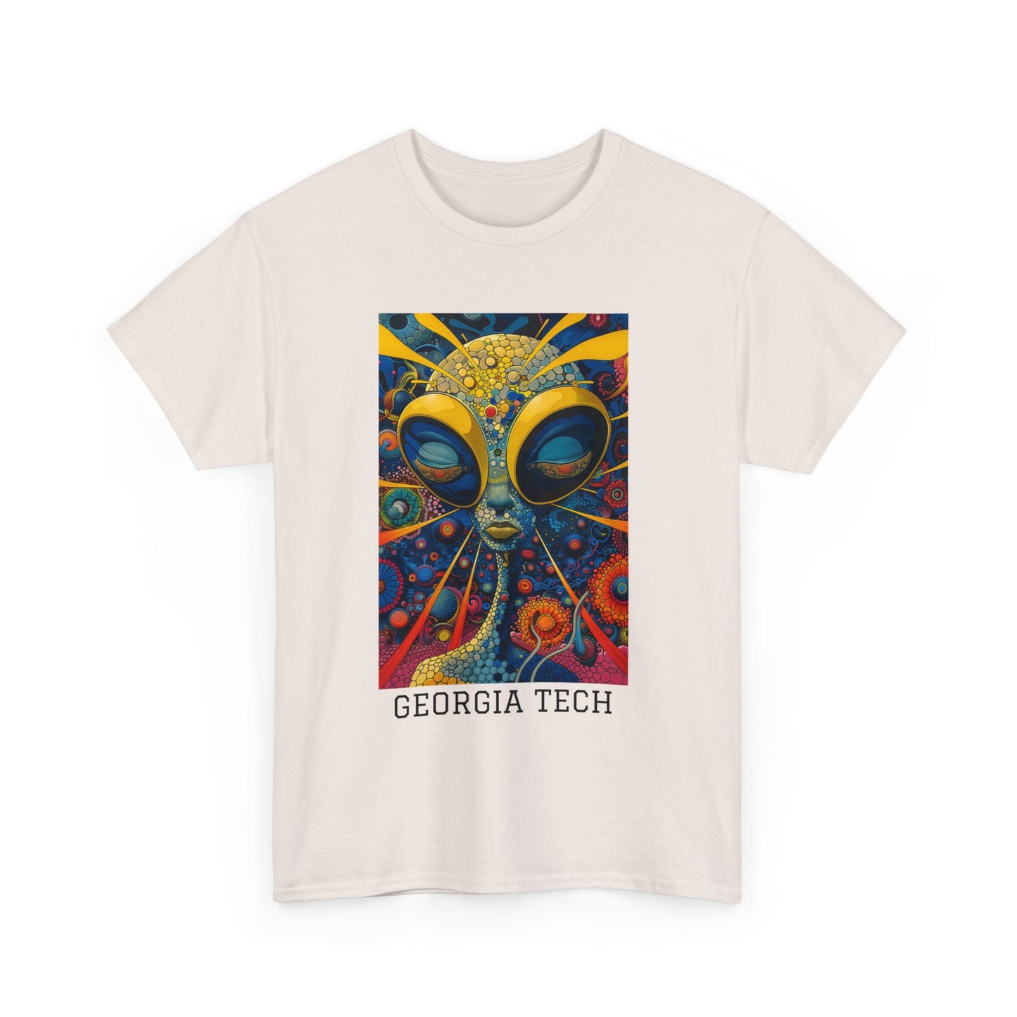 Georgia Tech 04F - Unisex Heavy Cotton Tee - Image on the Front
