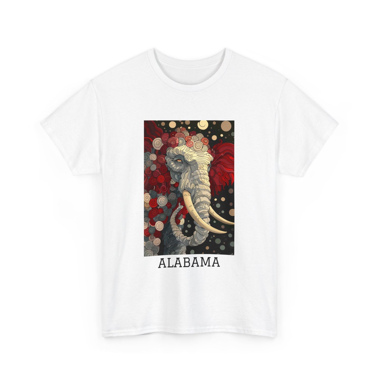 Alabama 01F - Unisex Heavy Cotton Tee - Image on the Front