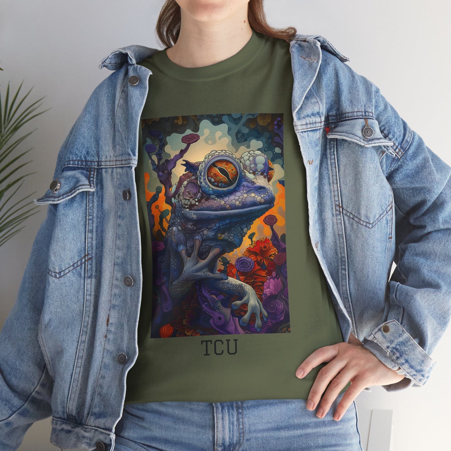 TCU 02F - Unisex Heavy Cotton Tee - Image on the Front