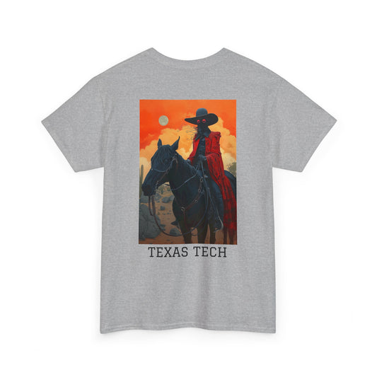 Texas Tech 01B - Unisex Heavy Cotton Tee - Image on the Back
