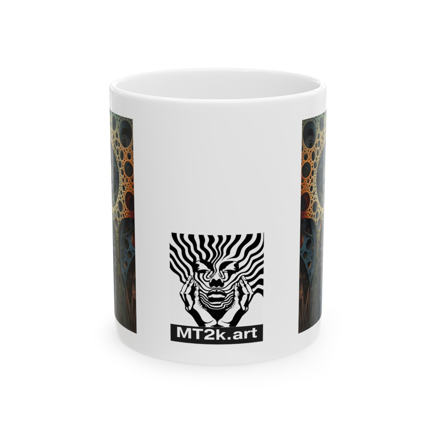 Face 01 - Ceramic Mug, (11oz)