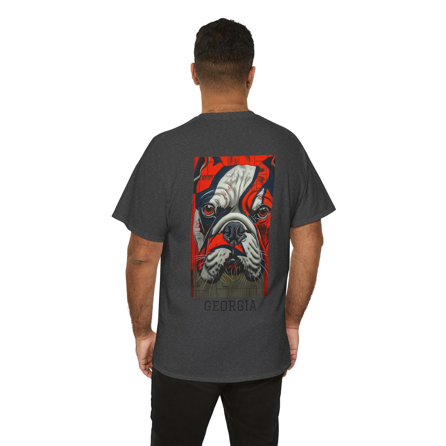 Georgia 01B - Unisex Heavy Cotton Tee - Image on the Back
