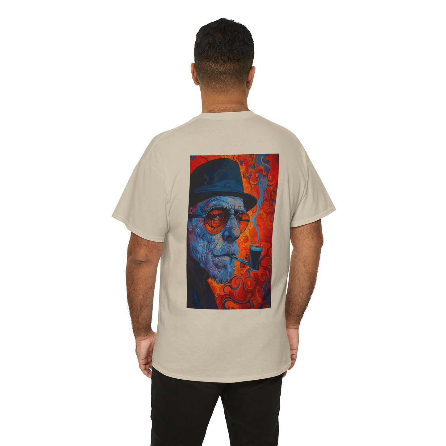 Heisenberg 01B - Unisex Heavy Cotton Tee - Image on the Back