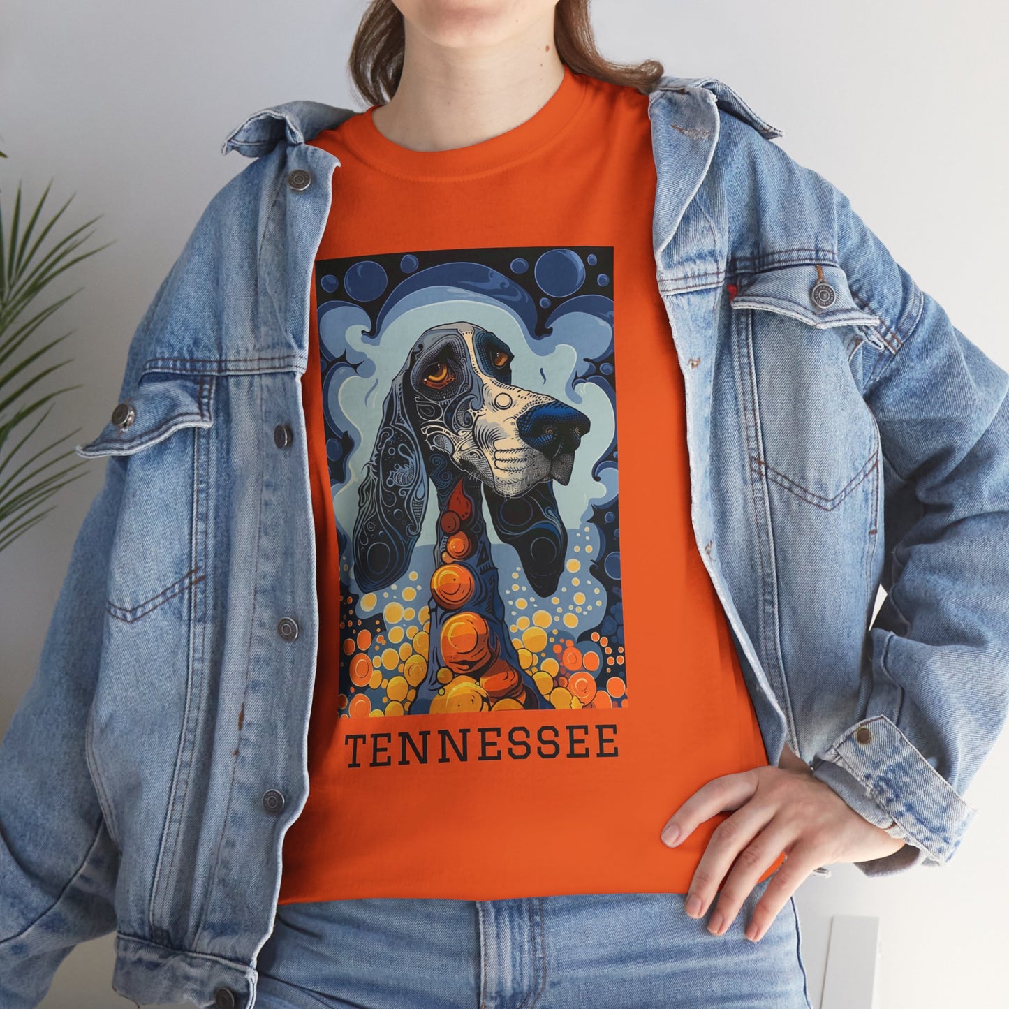 Tennessee 01F - Unisex Heavy Cotton Tee - Image on the Front