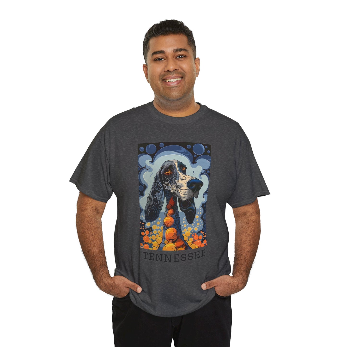 Tennessee 01F - Unisex Heavy Cotton Tee - Image on the Front