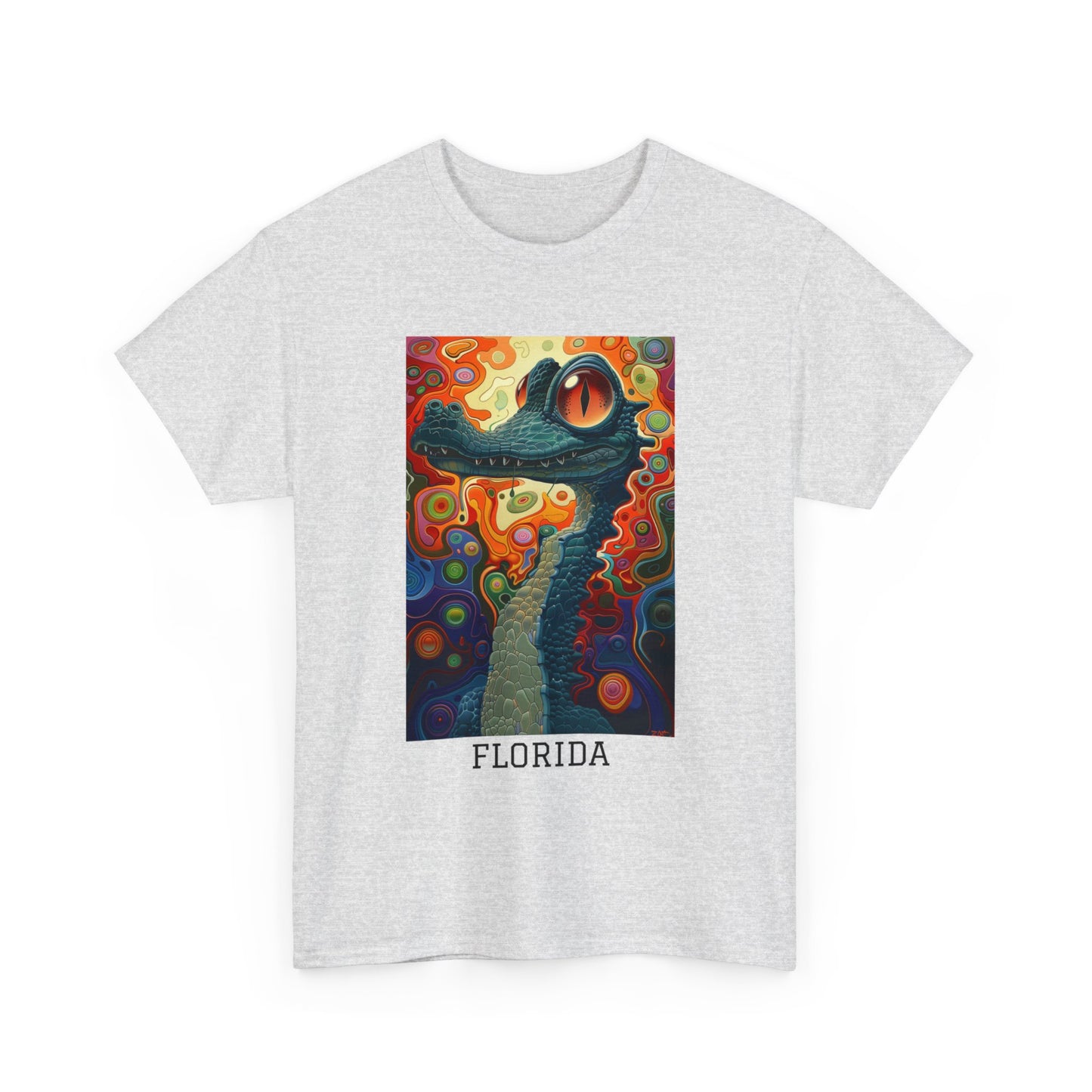 Florida 01F - Unisex Heavy Cotton Tee - Image on the Front