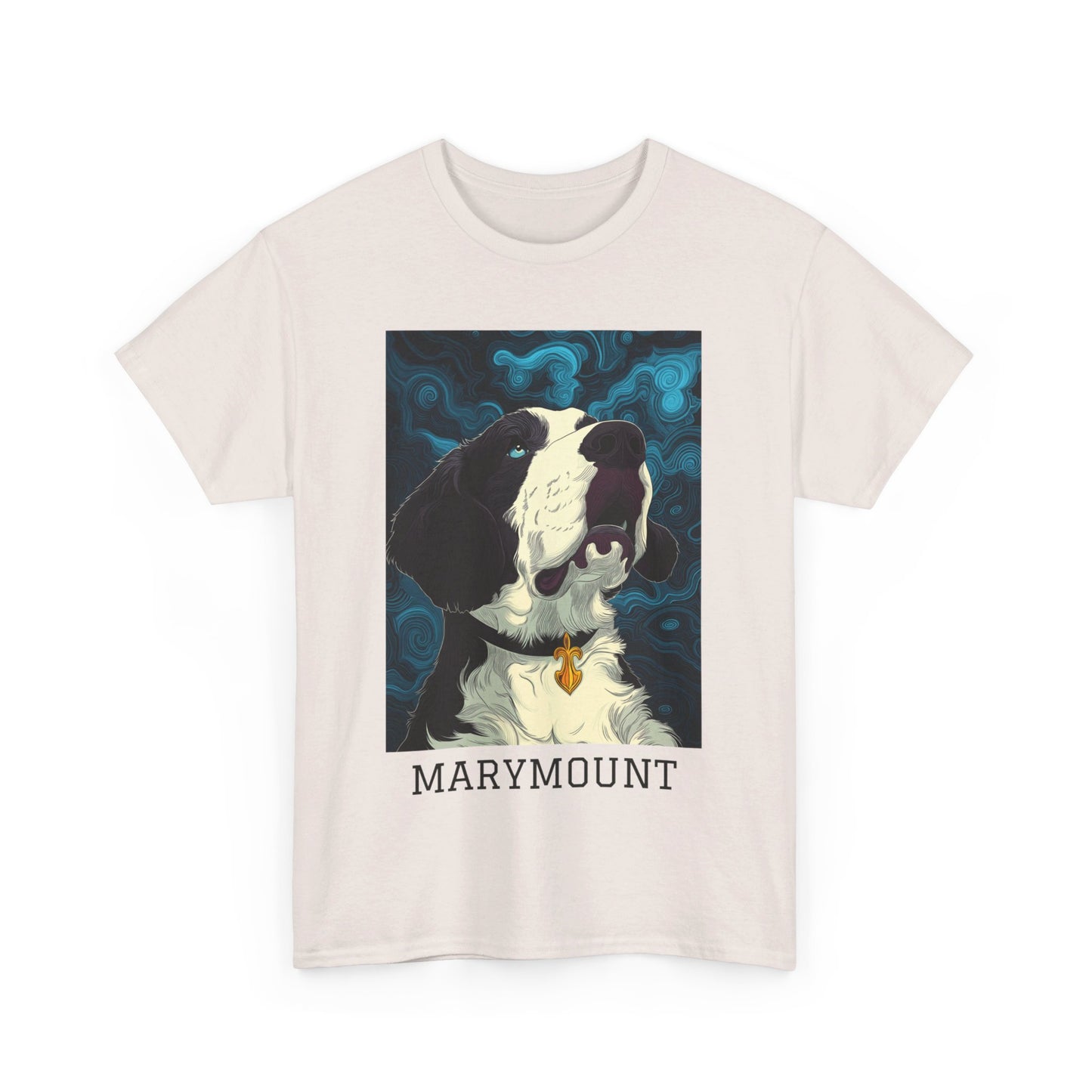 Marymount 01F - Unisex Heavy Cotton Tee - Image on the Front