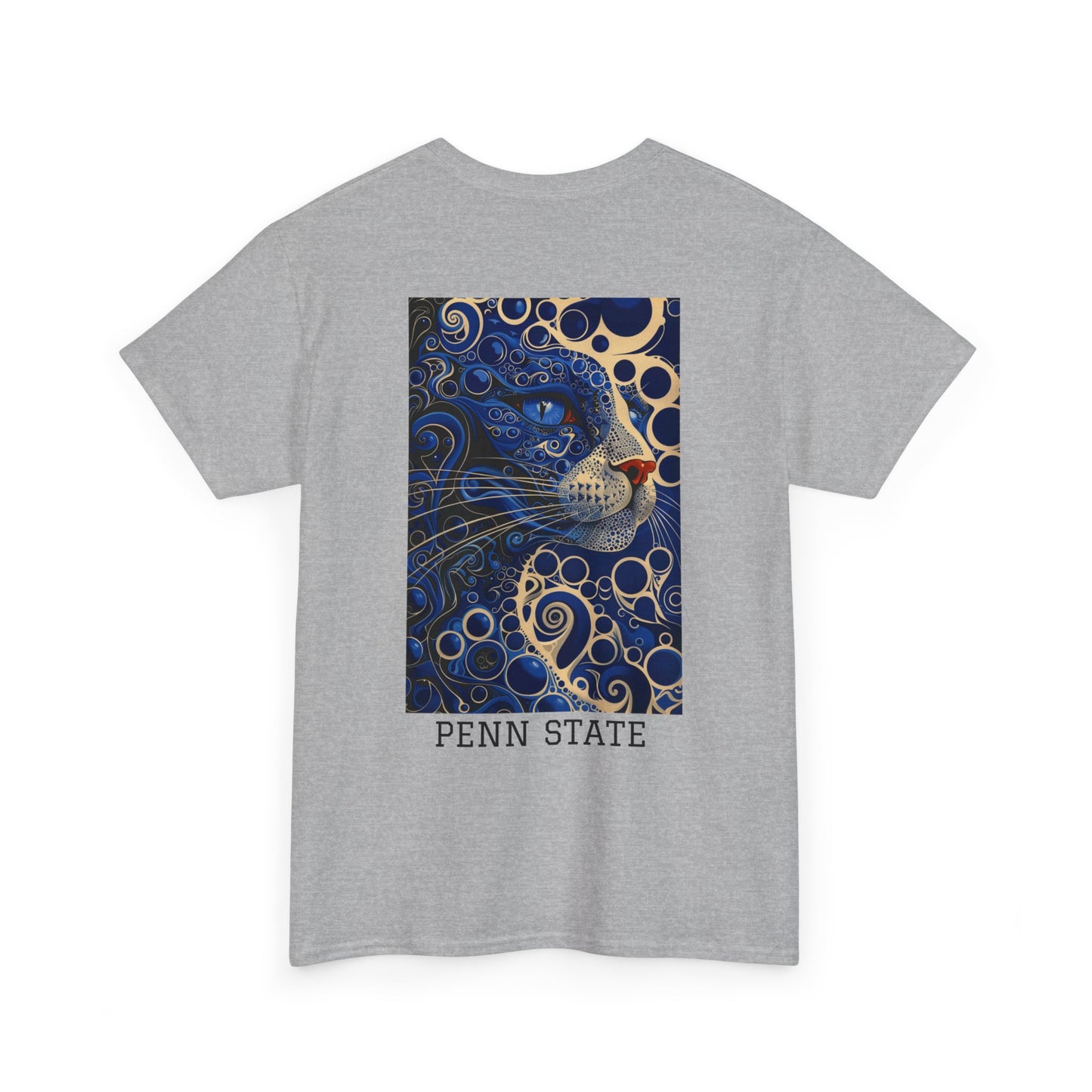Penn State 01B - Unisex Heavy Cotton Tee - Image on the Back