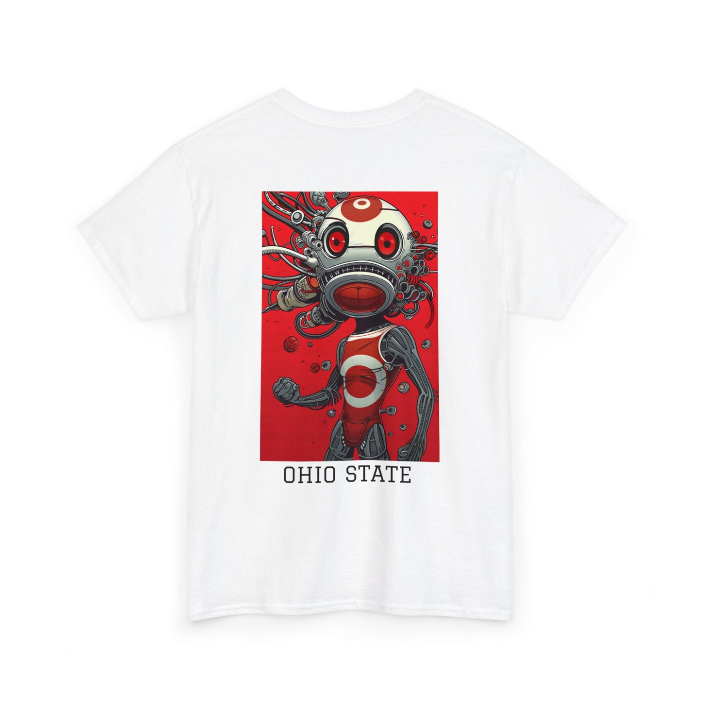 Ohio State 01B - Unisex Heavy Cotton Tee - Image on the Back