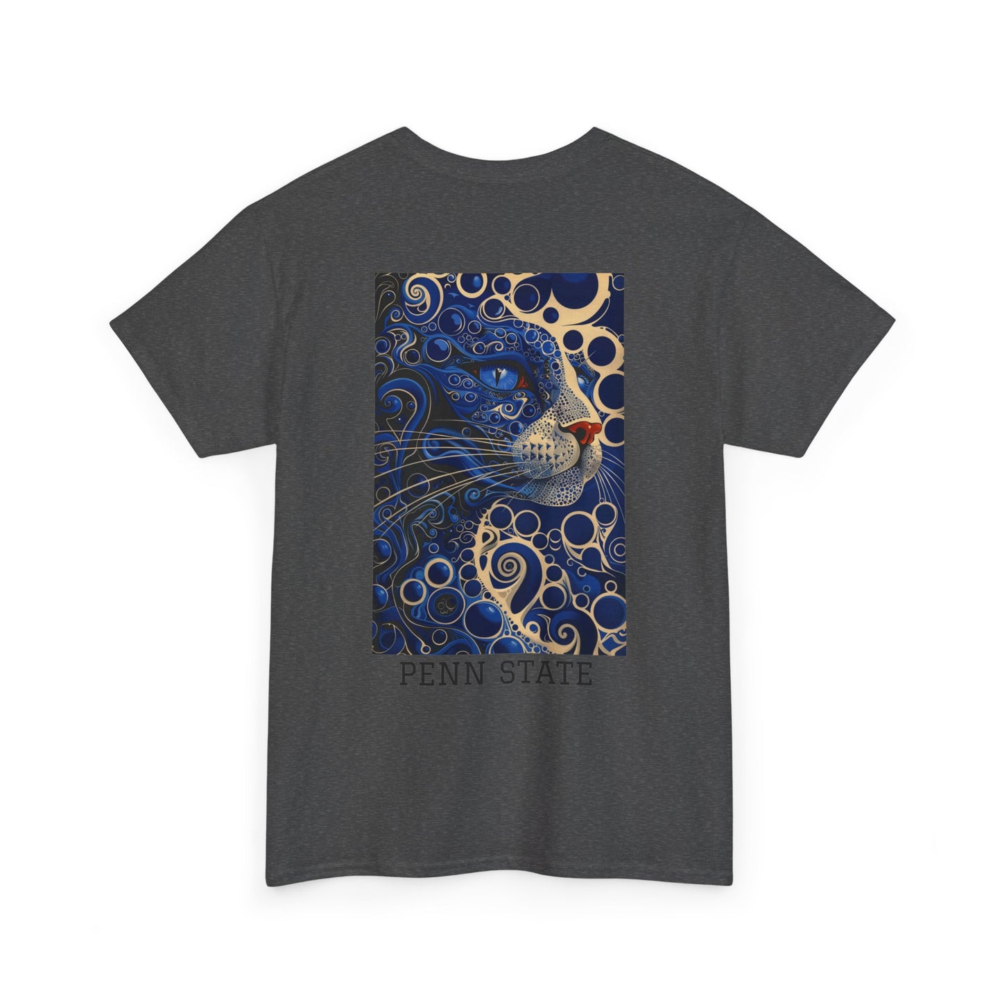 Penn State 01B - Unisex Heavy Cotton Tee - Image on the Back