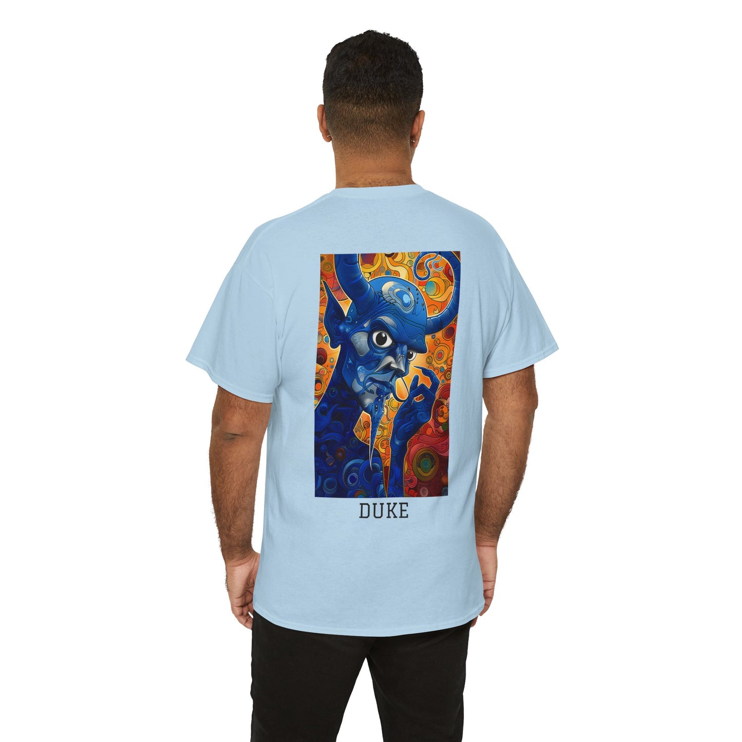 Duke 01B - Unisex Heavy Cotton Tee - Image on the Back