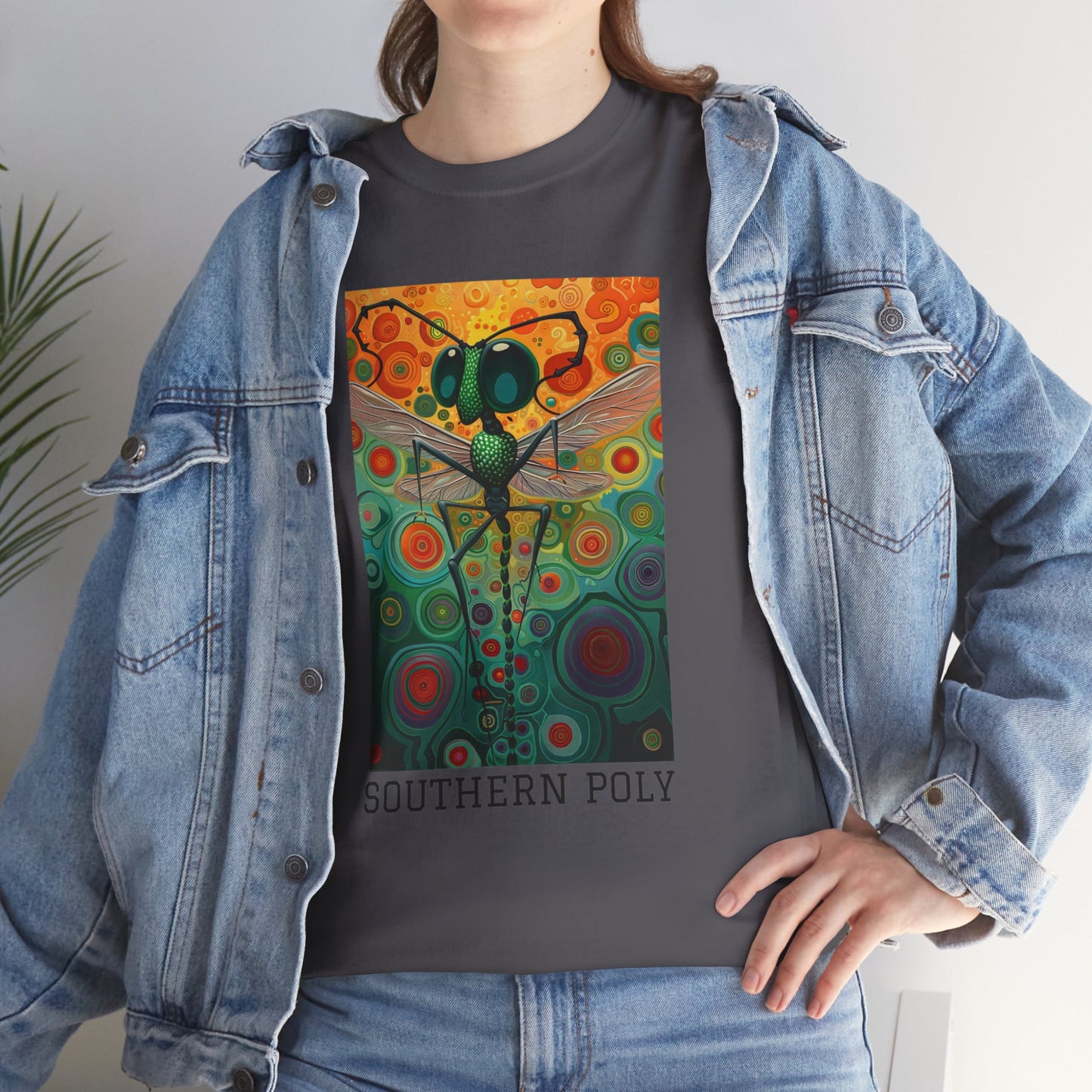 Southern Poly 01F - Unisex Heavy Cotton Tee - Image on the Front