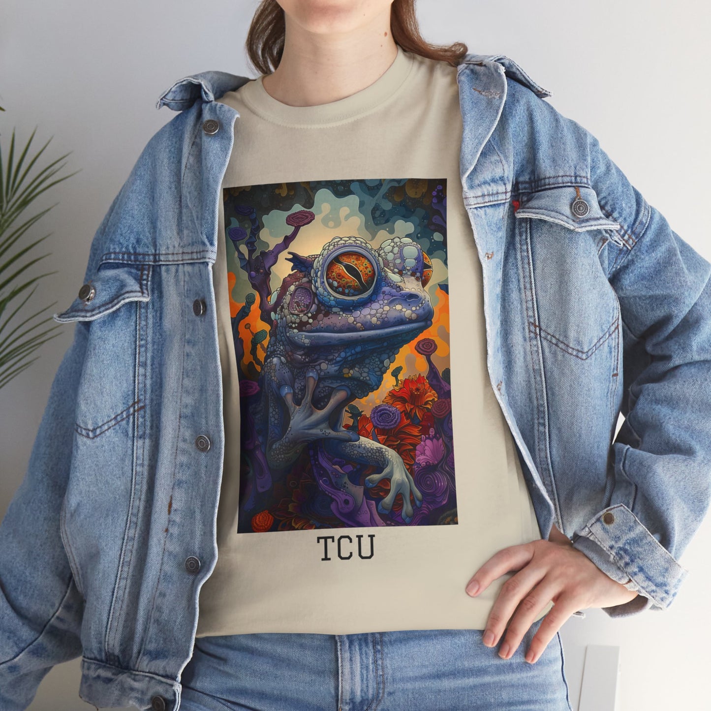 TCU 02F - Unisex Heavy Cotton Tee - Image on the Front