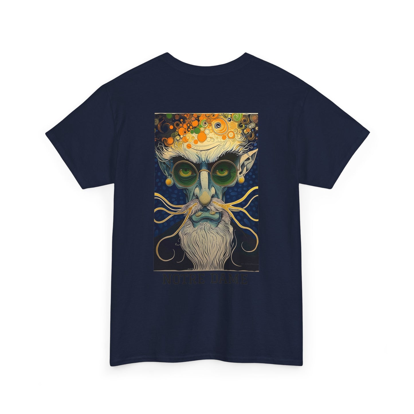 Notre Dame 02B - Unisex Heavy Cotton Tee - Image on the Back