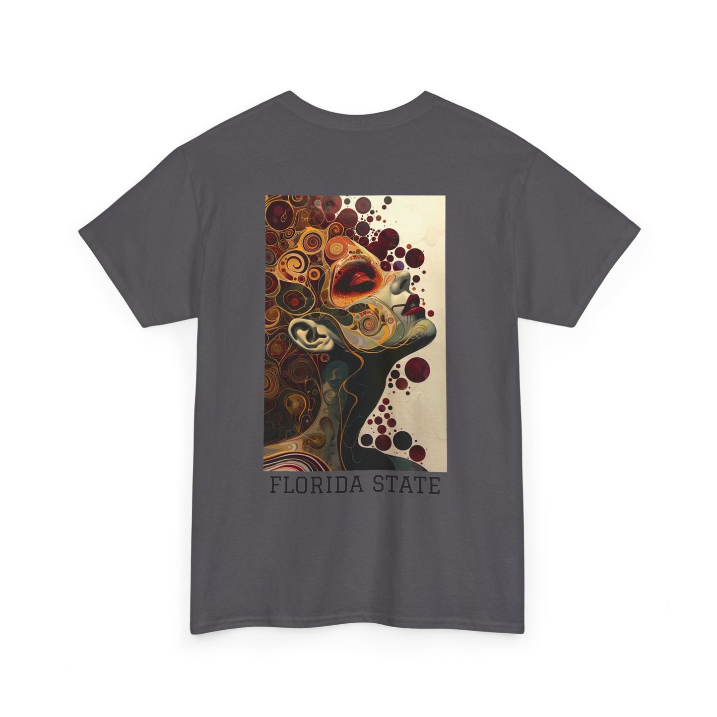 Florida State 01B - Unisex Heavy Cotton Tee - Image on the Back